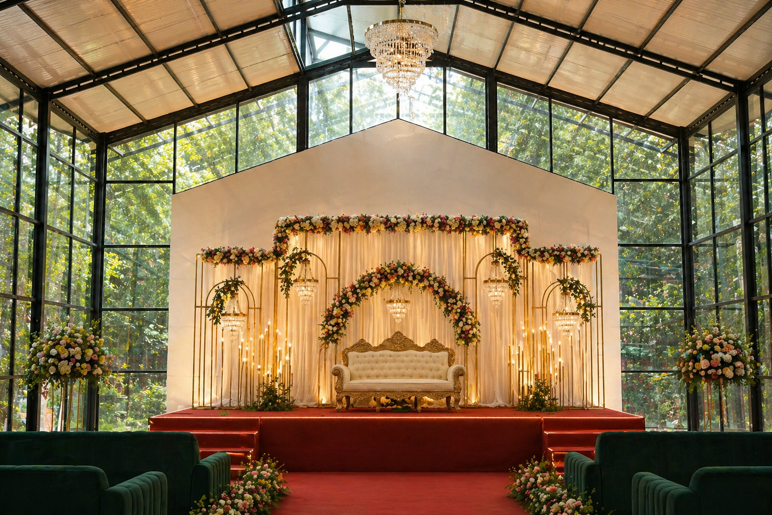 Grand wedding celebration in Gulmohar Hall